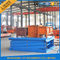 Στάσιμος υδραυλικός ανελκυστήρας ψαλιδιού φορτίου ανελκυστήρων ψαλιδιού αποθηκών εμπορευμάτων ή σπιτιών, πορτοκαλί μπλε