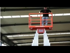 12μ υδραυλικός ανελκυστήρας 2 θέσεων από κράμα αλουμινίου ενοικίαση ανδρικού ανελκυστήρα για εναέρια πλατφόρμα wok